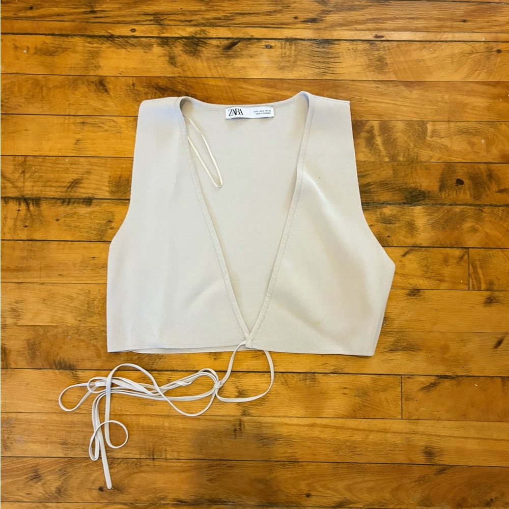 Zara Gray Crop Top